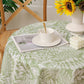 Pastoral Green Leaf Waterproof Tablecloth