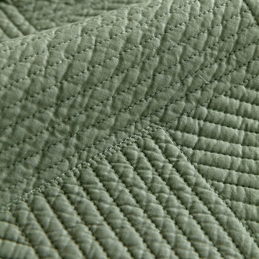 Minimalist All-Season Solid Cotton Geometric Couch Cover