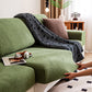 Modern Leaf Jacquard Waterproof Anti-Scratch Couch Cover
