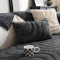 Warm Plush Curved Jacquard Non-Slip Sofa Protector Cover