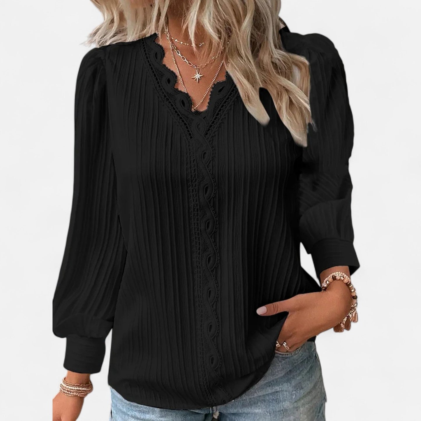 Virashoper Women’s Chic Blouse – Tailored Silhouette, Effortless Polish