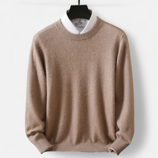 Virashoper Men’s Heritage Knit Cashmere Sweater