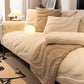 Warm Plush Curved Jacquard Non-Slip Sofa Protector Cover