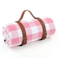 Reversible Checkered Cotton Picnic Blanket