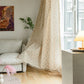 Countryside Style Floral Light Filtering Curtain in Cotton Linen