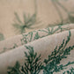 Green Pine Bird Pattern Tassel Curtain Bohemian Cotton Blend