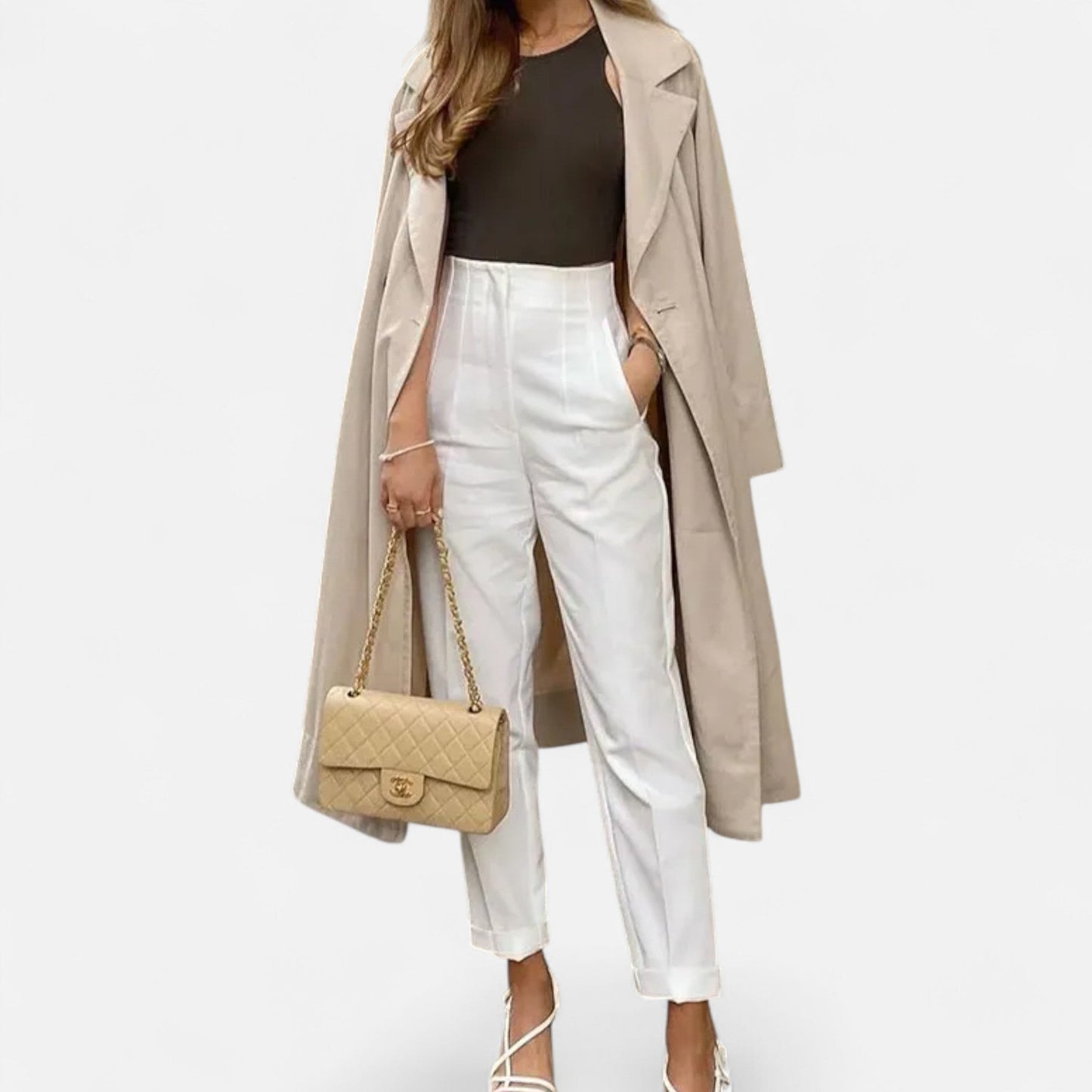 Virashoper Women’s High-Waist Pencil Trousers