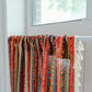 Colorful Plaid Pattern Tassel Tier Curtain in Cotton Linen