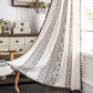 Geometric Tassel Curtain Semi Blackout Drapes in Cotton Blend