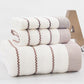 Striped Bath Towel Bathroom Towel Set 100% Cotton