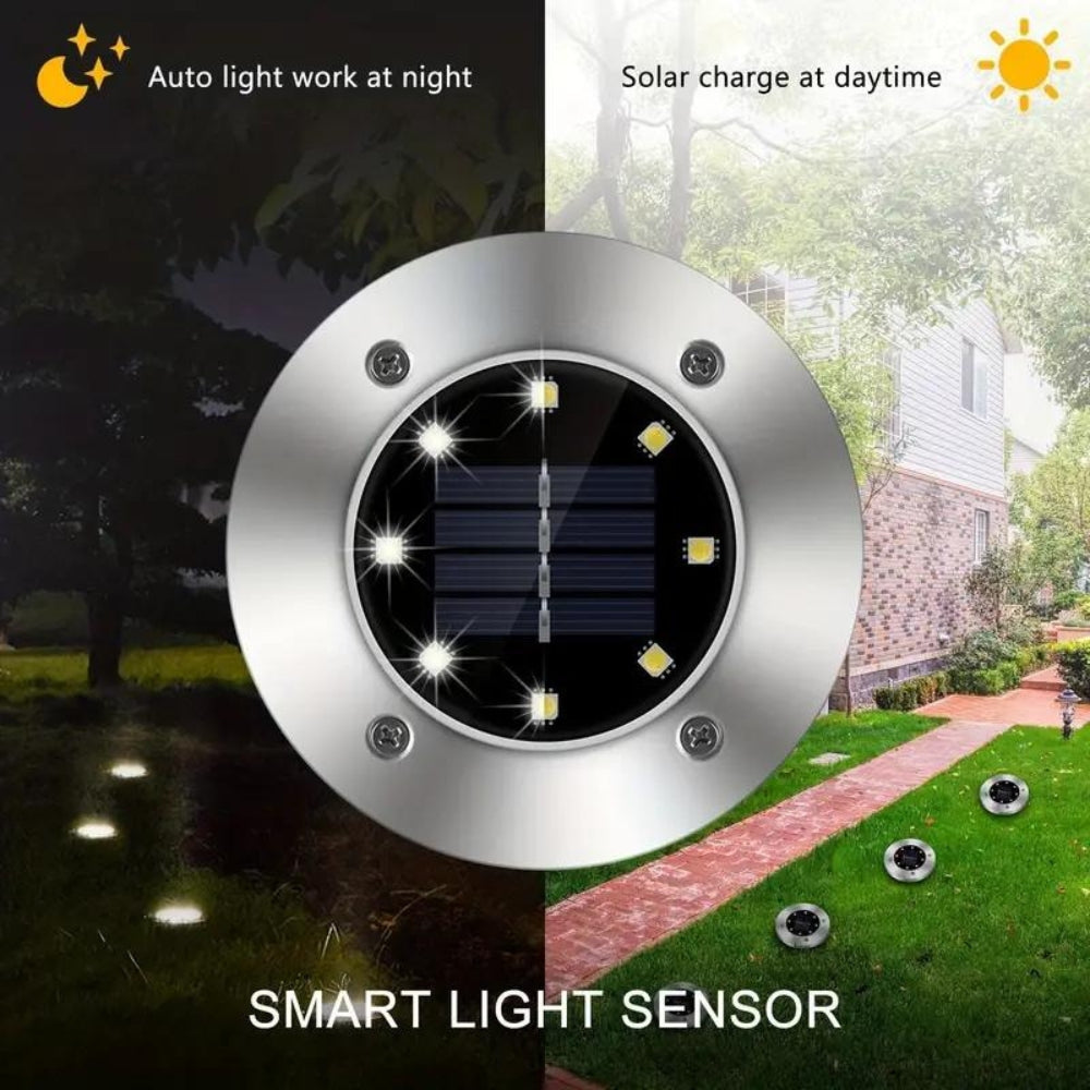 Solar Ground Lights – LED Pathway Lamps for Garden