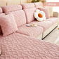 Full Wrap Soft Fleece Stretch Couch Cover for All Seasons