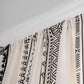 Geometric Tassel Curtain Semi Blackout Drapes in Cotton Blend