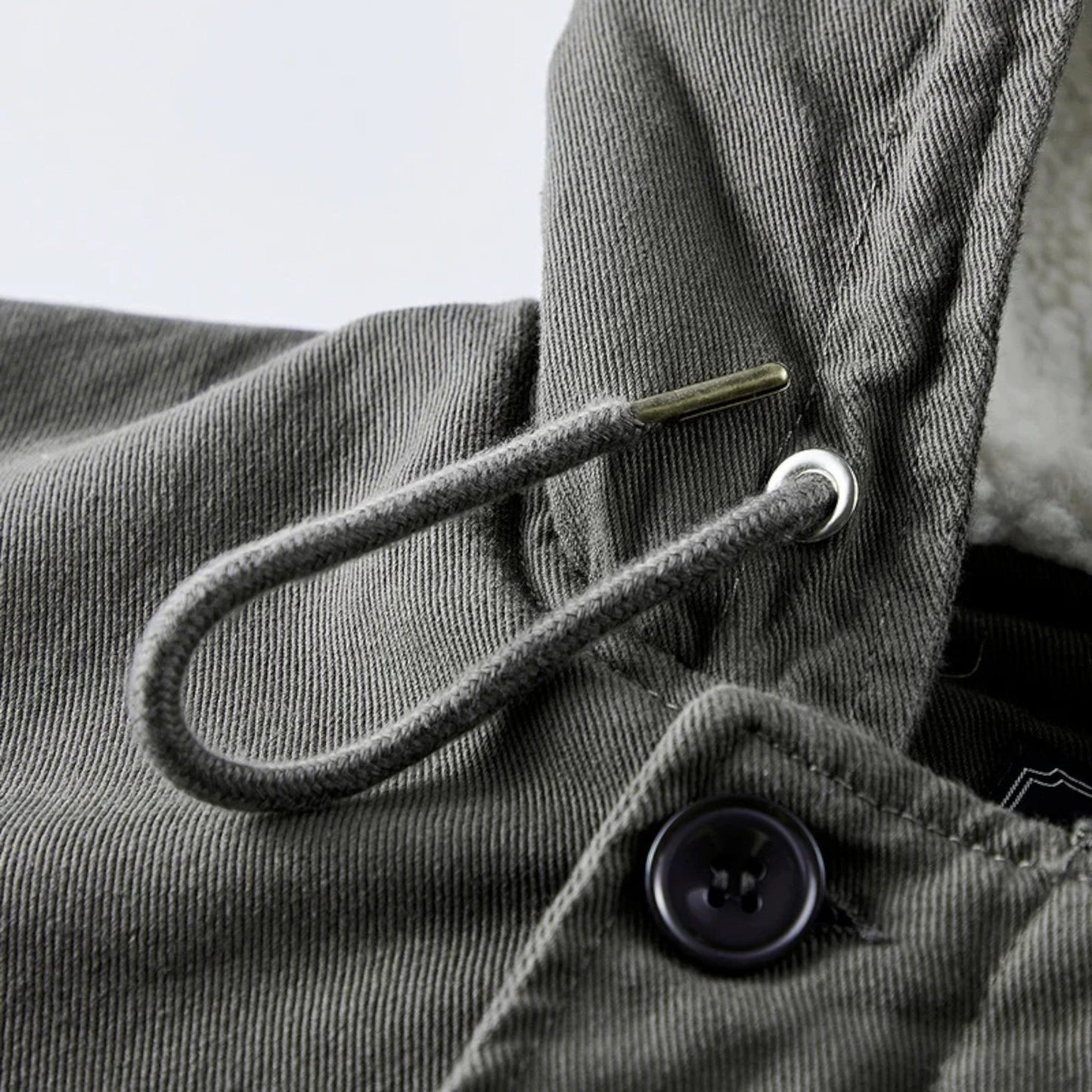 Virashoper Men’s Lamb Fleece Hooded Winter Coat