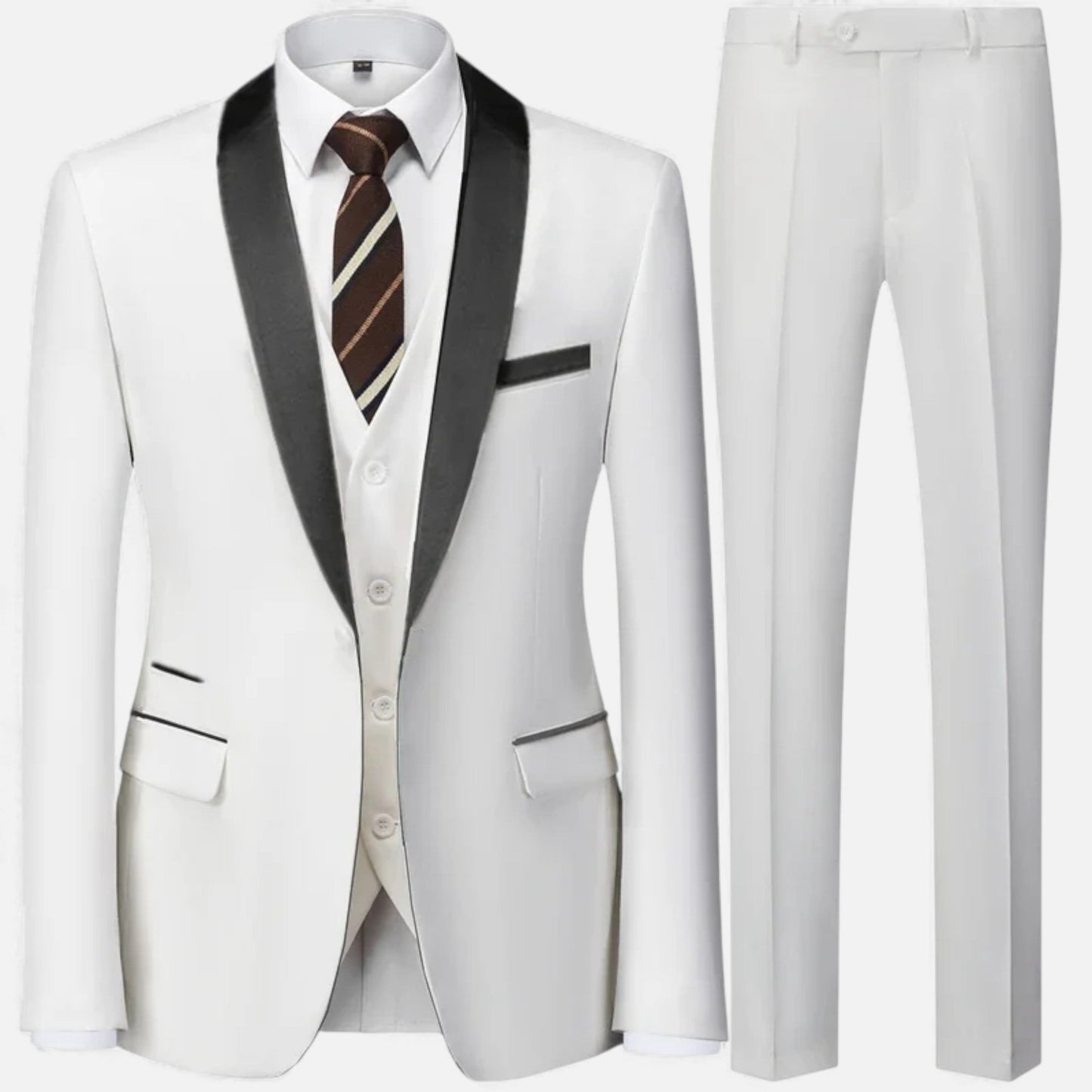 Virashoper Men’s Three-Piece Wedding & Party Suit