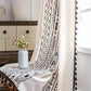 Geometric Tassel Curtain Semi Blackout Drapes in Cotton Blend