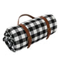 Reversible Checkered Cotton Picnic Blanket