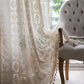 Rhombus Plaid Hollow-Out Decorative Curtain Polyester
