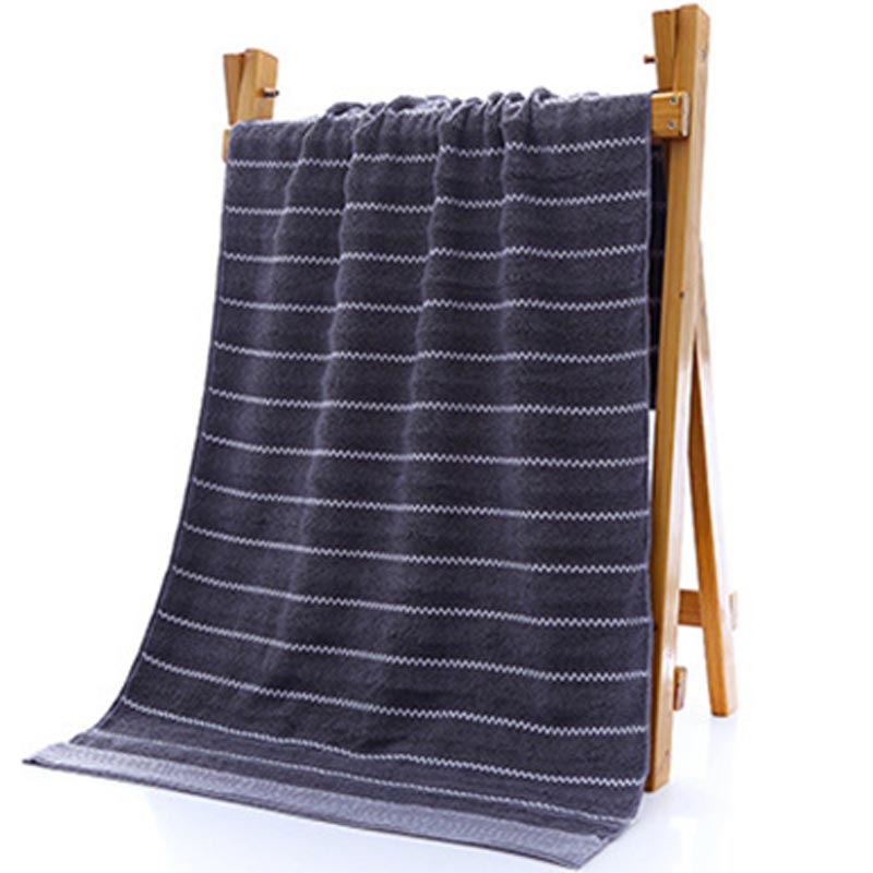 Striped Bath Towel Bathroom Towel Set 100% Cotton