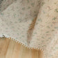 Countryside Style Floral Light Filtering Curtain in Cotton Linen