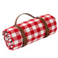 Reversible Checkered Cotton Picnic Blanket