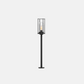 Modern Outdoor Floor Lamp with Black Metal Post