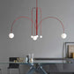 Art Deco Thin Glass Ball Chandelier