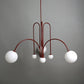 Art Deco Thin Glass Ball Chandelier