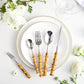 Arashiyama Bamboo & Stainless Steel Cutlery Set – Natural Elegance