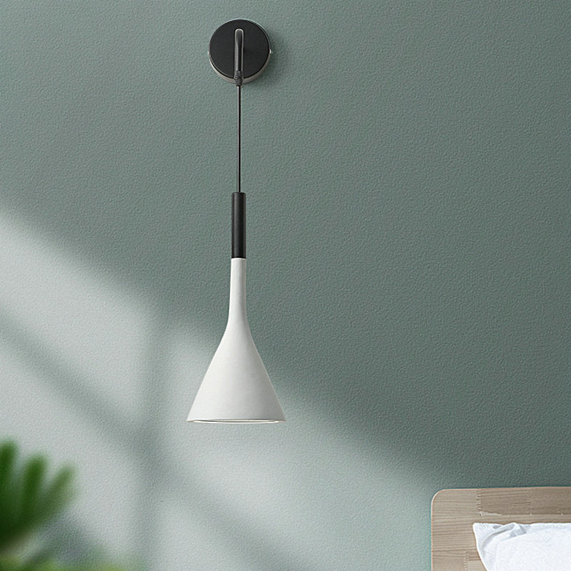 Scandinavian Bedside Pendant Wall Light – Adjustable Cord