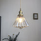 Brass and Glass Kitchen Pendant Lights