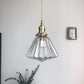 Brass and Glass Kitchen Pendant Lights