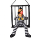 Screaming Animated Halloween Prisoner in Cage