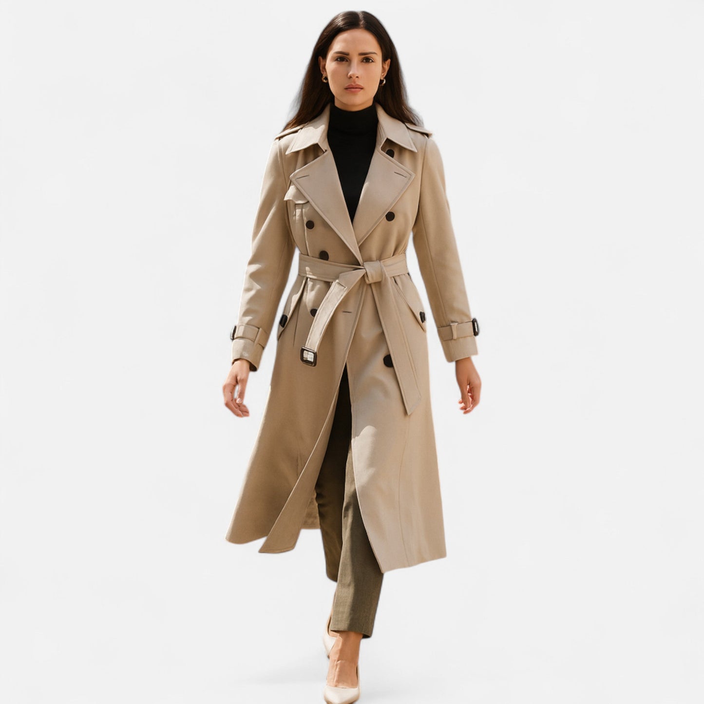 Virashoper Women’s Classic Over-Knee Coat