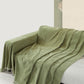 Chenille Blanket Herringbone Tassel Couch Cover Cozy Style