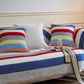 Colorful Striped Quilted Sofa Chic Protector Couch Cover