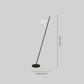 Nordic Black Floor Lamp with Glass Bulb