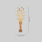 Elegant Gold Floral Floor Lamp with Curved Metal Branches
