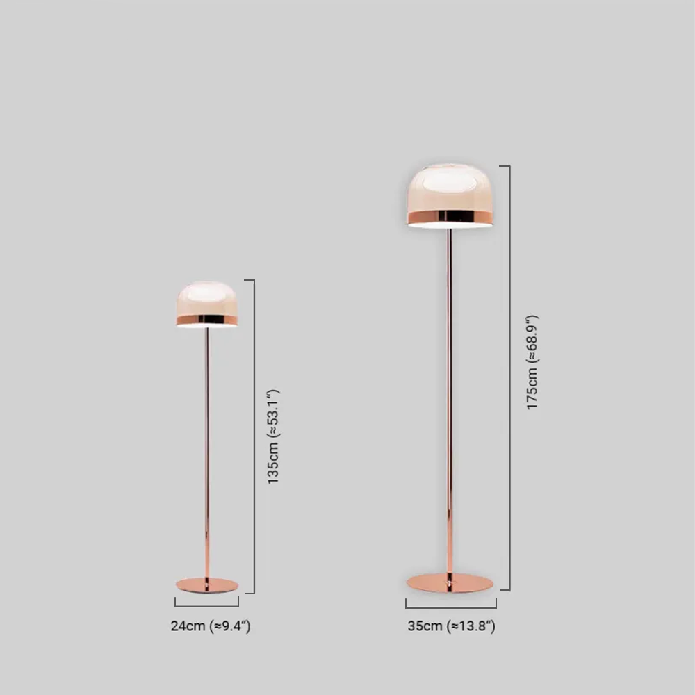 Minimalist Dome Floor Lamp for Bedroom or Living Room