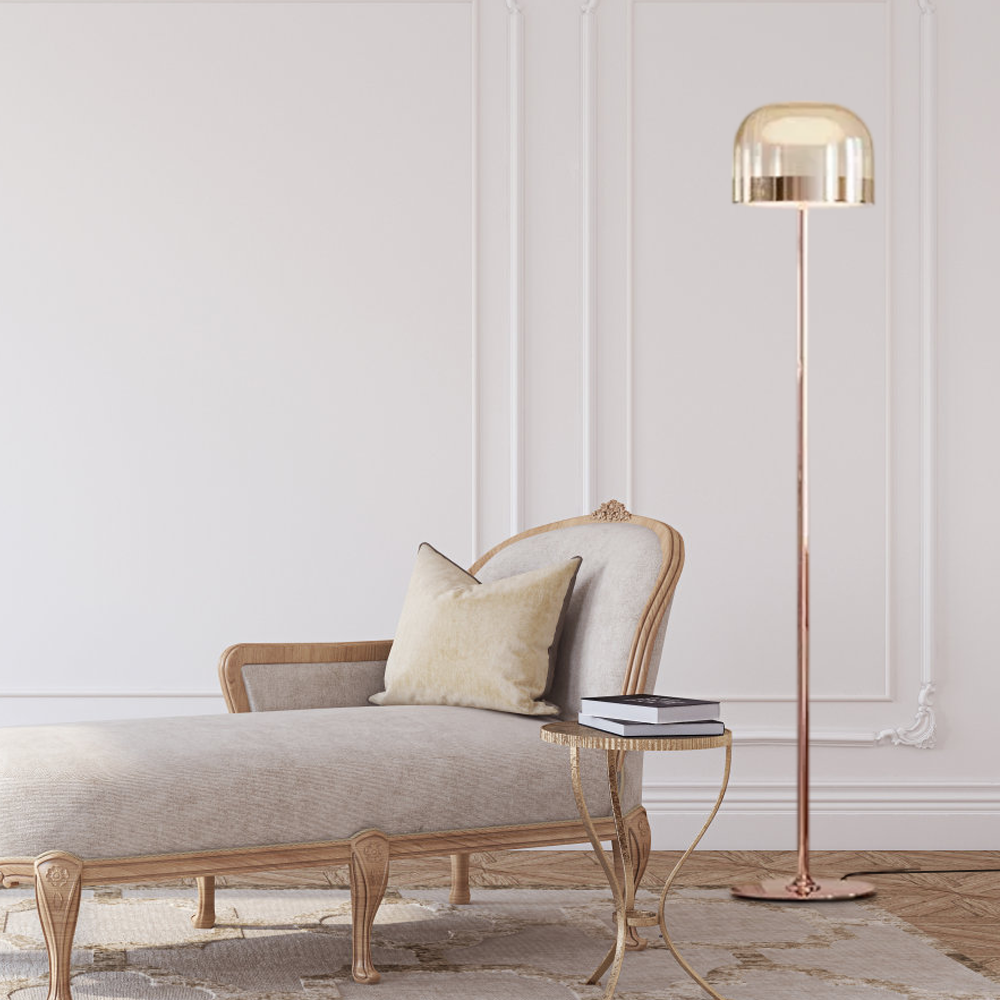 Minimalist Dome Floor Lamp for Bedroom or Living Room