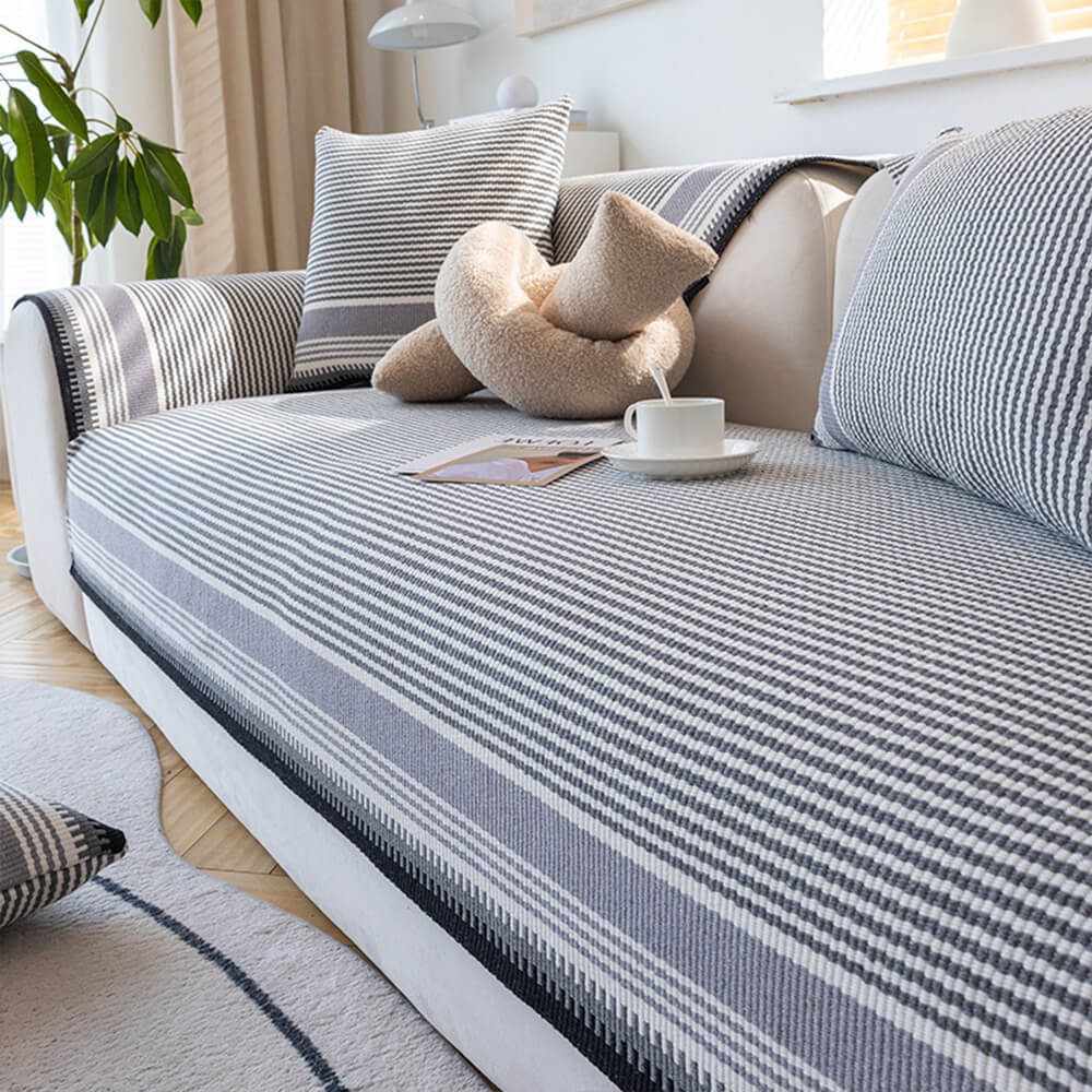 Classic Natural Cotton Linen Breathable Couch Cover 90x180cm