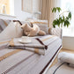 Classic Natural Cotton Linen Breathable Couch Cover 90x180cm