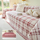 Classic Plaid Reversible Anti-Scratch Couch Cover Plush