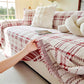 Classic Plaid Reversible Anti-Scratch Couch Cover Plush