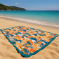 Flower Bird Cotton Reversible Beach Bath Towel