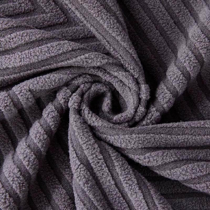 Fully Wrapped Herringbone Couch Cover in Durable Chenille