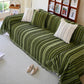 All-Season Striped Tassels Chenille Durable Couch Cover
