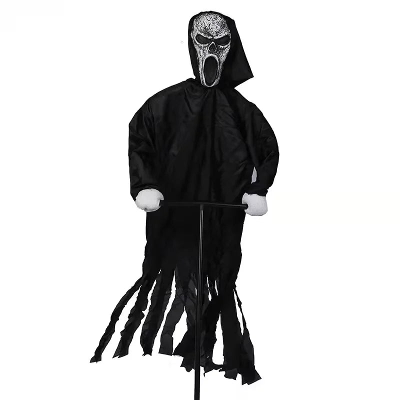 Ghostface Scarecrow Halloween Yard Decoration