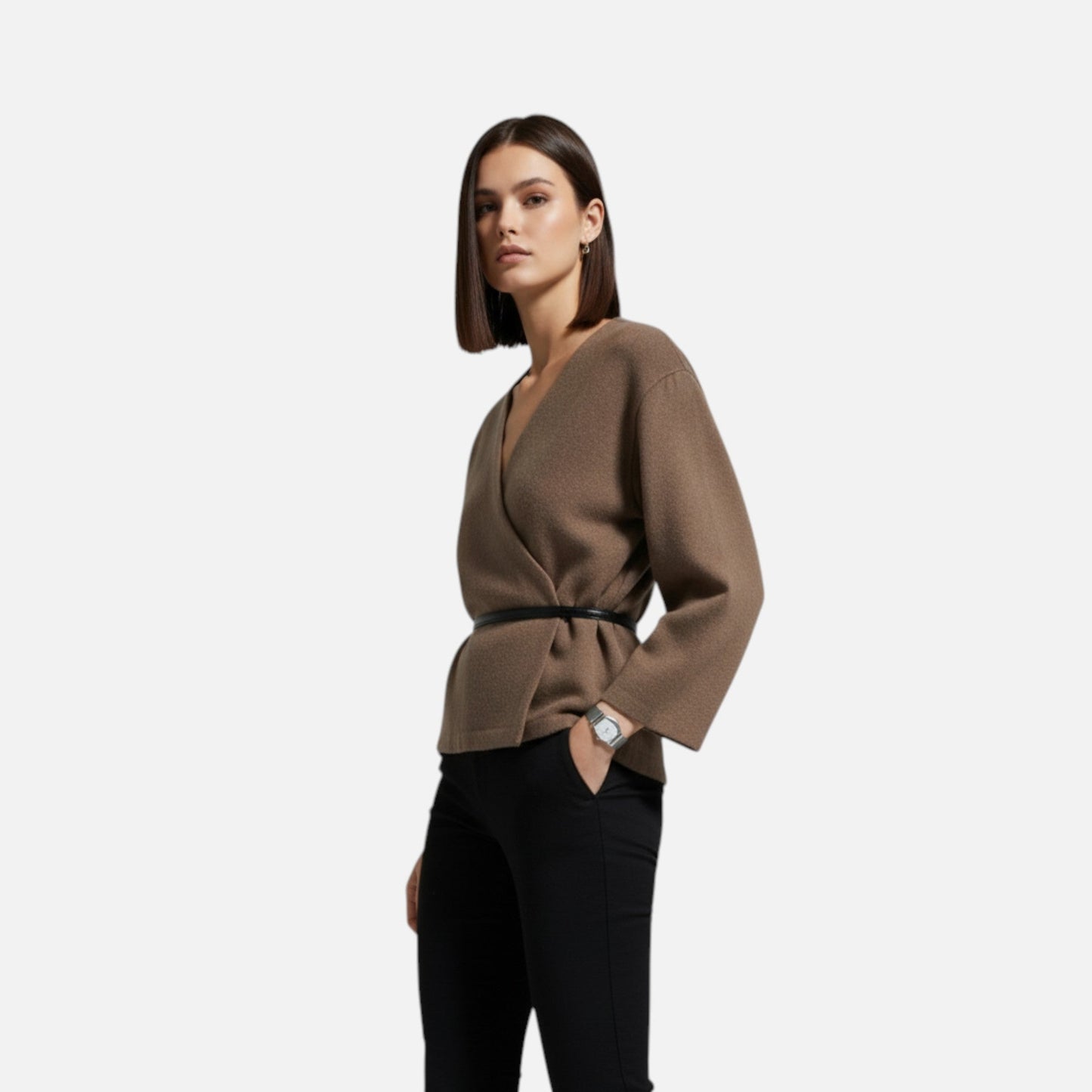 Virashoper Women's Elegant Wrap Sweater