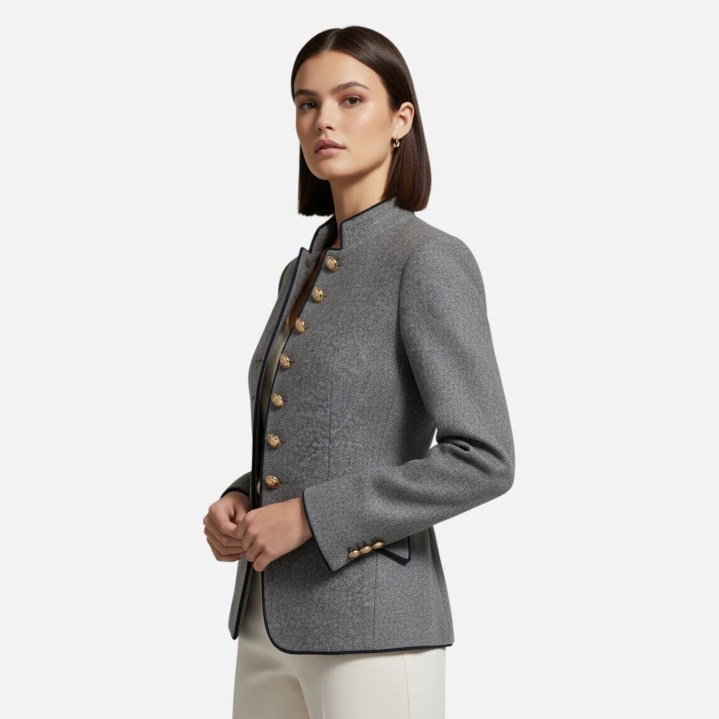 Virashoper Women’s Double-Breasted Wool Blazer